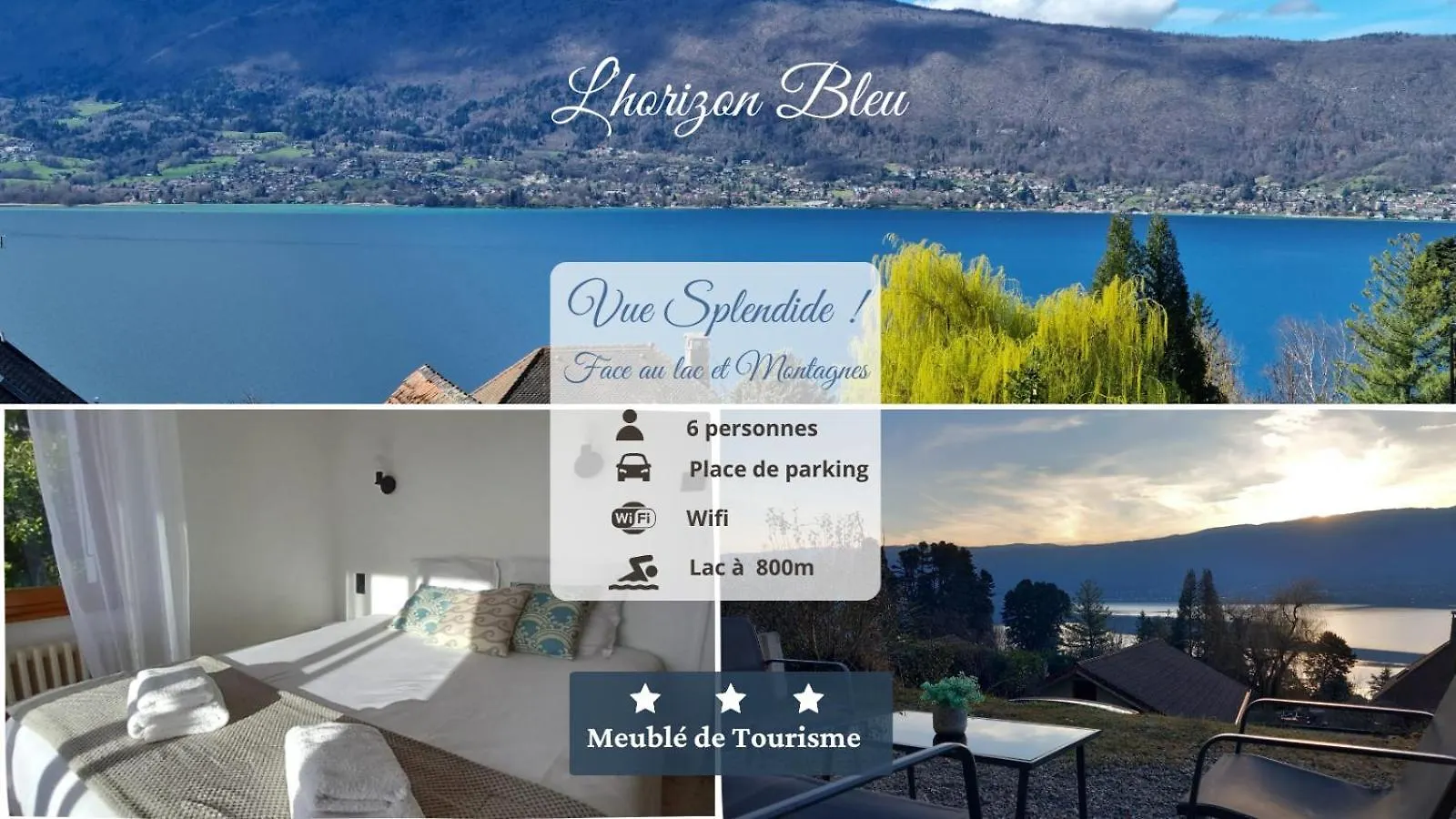 L\'Horizon Bleu, Splendide Vue Sur Le Lac Annecy, A 3Mn Du Lac의 연락처