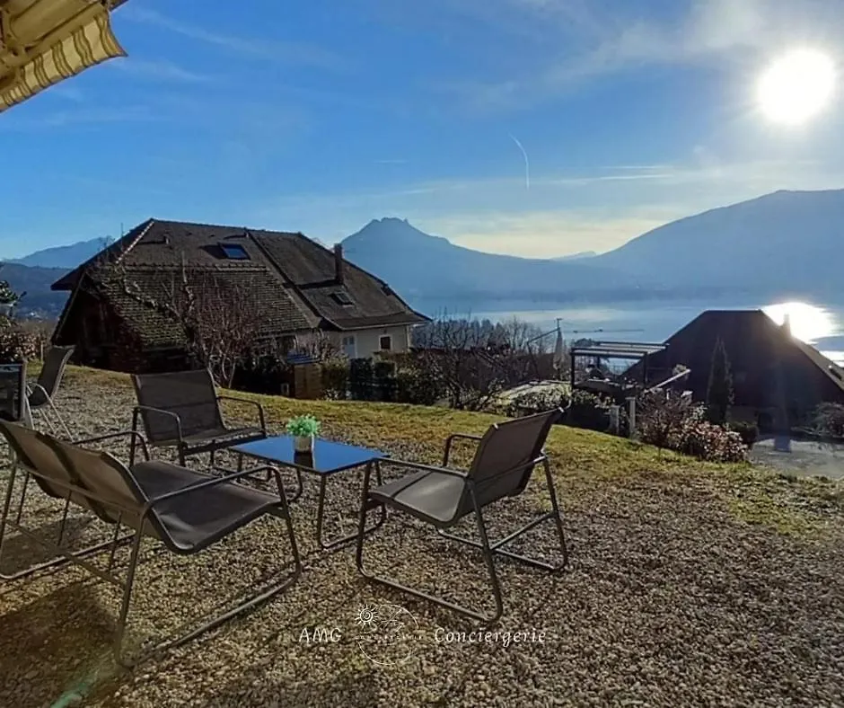L'Horizon Bleu, Splendide Vue Sur Le Lac Annecy, A 3Mn Du Lac Veyrier-du-Lac